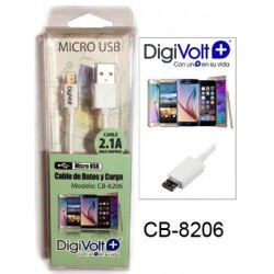 CABLE CARGA USB ABS ANDROID DV 8206