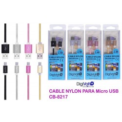 CABLE CARGA USB NYLON ANDROID DV 8217-8263