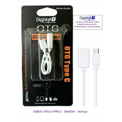 CABLE OTG USB A ANDROID TYPE C DV 8245