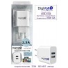 CARGADOR USB DOBLE 2 4A QC2427