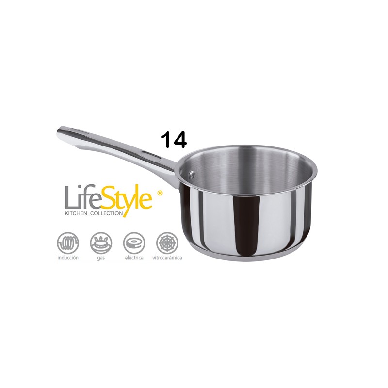 CAZO INOX 14 CMS. 1.4 L.