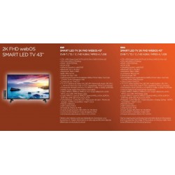 TV 43" 2K HD SMART LED