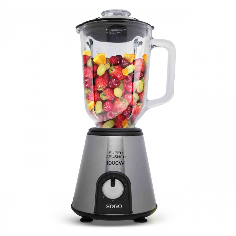 BATIDORA C/VASO CRISTAL  1.000W 1,5 L.