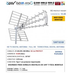 ANTENA PRO-45 TDT 18 dB SURMEDIA 5G