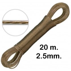 CUERDA TENDEDERO ACERO FORRADO 2 5MM * 20M