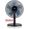 VENTILADOR MESA    30 CMS   35W NEGRO