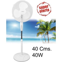 VENTILADOR PIE     40 CMS   40W BLN 