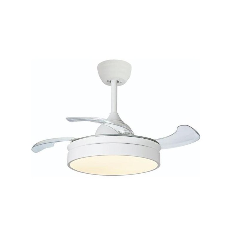 VENTILADOR TECHO PLEGABLE 58W BLANCO 4 ASPAS