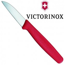 CUCHILLO VICTORINOX LISO  6 CMS   ROJO