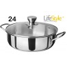 CACEROLA INOX LIFE-STYLE 24 CMS  3 2 L 