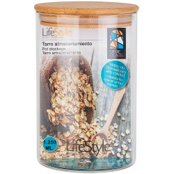 TARRO ALMACENAMIENTO HERMETICO GLASS 1 250 ML 