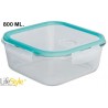 RECIPIENTE HERMETICO CUADRADO BOROSIRICATO  800 ML