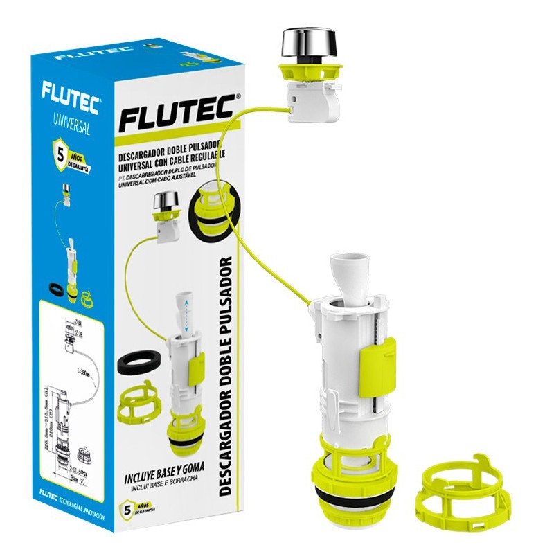 DESCARGADOR WC  1PULSADOR INTERRUMPIBLE