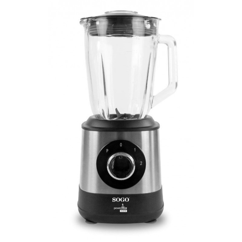 BATIDORA C/VASO CRISTAL 1.500W 1,5 L. INOX 