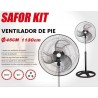 VENTILADOR PIE  45 CMS  METALICO