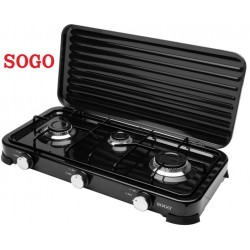 HORNILLO GAS 3 FUEGOS C/TAPA      