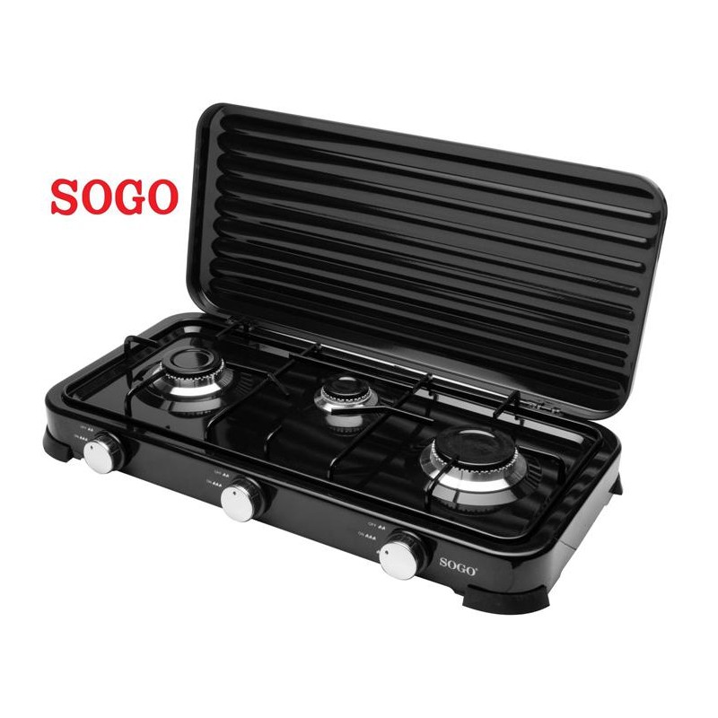 HORNILLO GAS 3 FUEGOS C/TAPA      