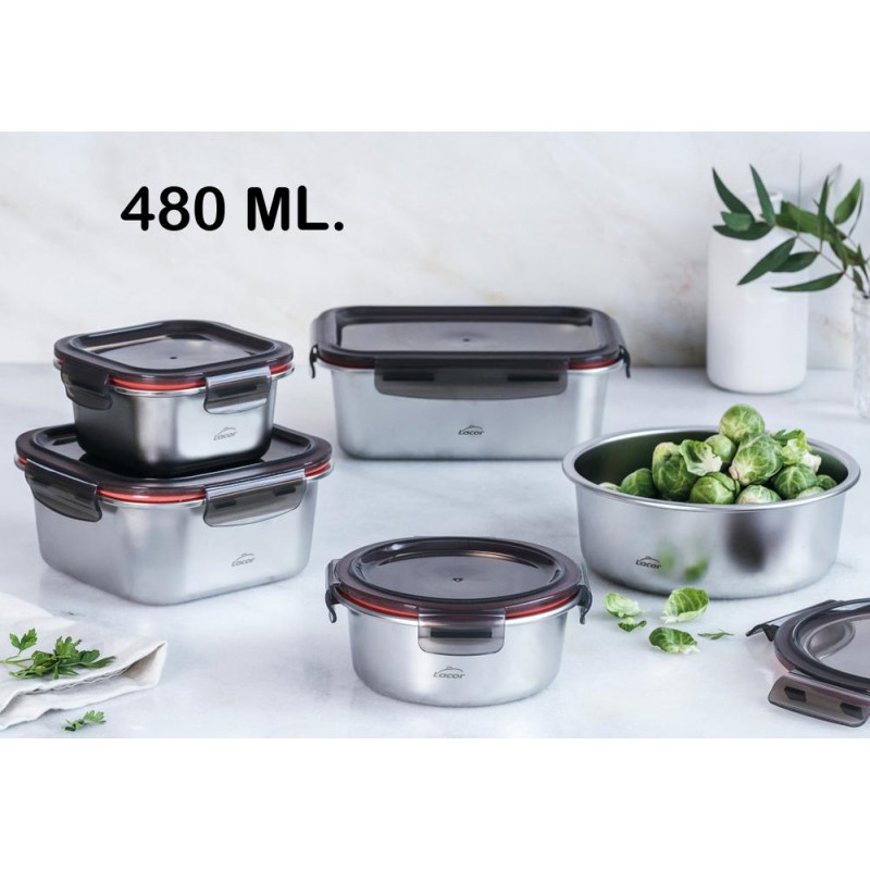 TUPPER ECOINOX RECT   480 ML 