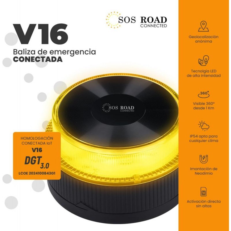 BALIZA EMERGENCIA V16 CONECTADA 