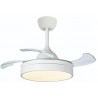 VENTILADOR TECHO PLEGABLE 58W BLANCO 4 ASPAS