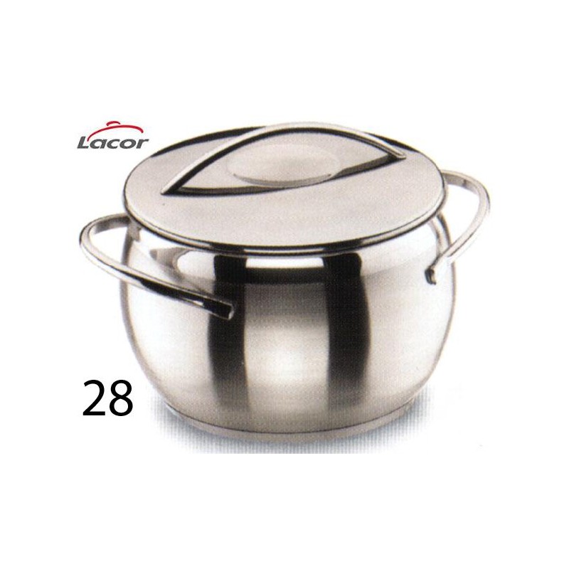 OLLA INOX BELLY 28 CMS 