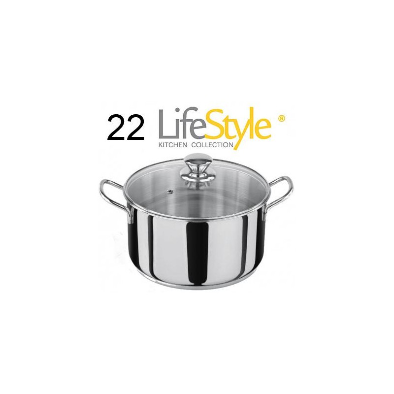 OLLA INOX LIFE-STYLE 22 CMS 