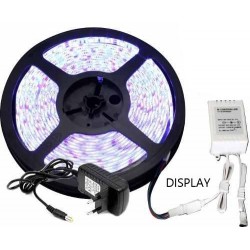 LED TIRA 3528/60 PCS /M 5M  TRANS 30W 6000K IP65