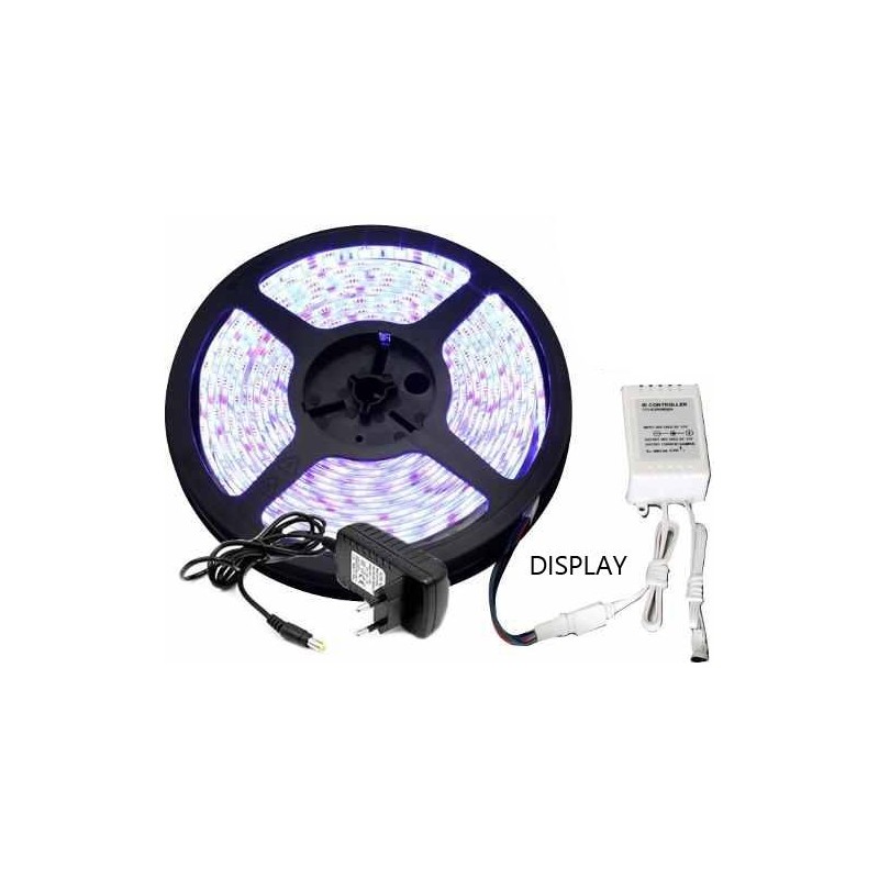 LED TIRA 3528/60 PCS /M 5M  TRANS 30W 6000K IP65