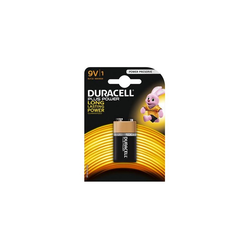 PILA DURACELL POWER PLUS 9V BL1